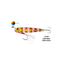 Fujin Jig-X Jigging Jig Yem Gold Zebra Glow-80 GR