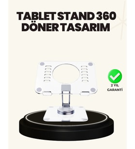 Ayarlanabilir Şeffaf Tablet Standı Kaymaz Silikon Tabanlı