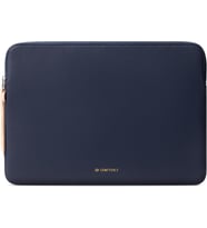 Slim Protective Laptop Sleeve 13/13.3/14 inç MacBook Air & MacBook Pro, Mac Travel Case, Laptop Pouch, Slim PU Leather Cover M4/M3/M2/M1 2025-2021, Blue