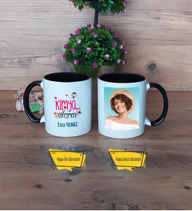 Kimya Öğretmeni Kupa Bardak Siyah Fotoğraflı Öğretmenler Günü Hediyesi