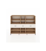 Hyperion Dolap 9 Raflı 3 Çekmeceli  220x44x163 Çam-Çam/Aytaşı