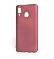 Samsung Galaxy A30 Uyumlu Kılıf Zore Premier Silikon Kapak (Mürdüm)