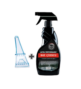 Ultra Performance Buz Çözücü Sprey 500 ml + Buz Kazıyıcı İkisi Bir Arada