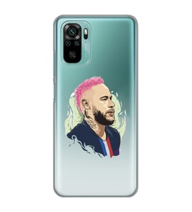 Xiaomi Redmi Note 10 / Note 10S Uyumlu Neymar Tasarımlı Şeffaf Telefon Kılıfı