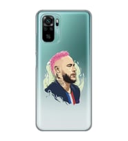 Xiaomi Redmi Note 10 / Note 10S Uyumlu Neymar Tasarımlı Şeffaf Telefon Kılıfı