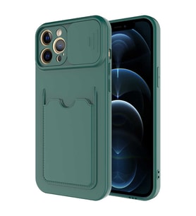 Lexroo iPhone 12 Pro Kılıf Kartix Kılıf - Koyu Yeşil