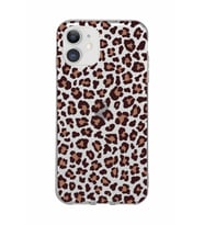 Iphone 11 Uyumlu Leopar Desenli Şeffaf Telefon Kılıfı