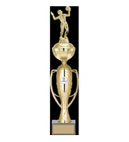 ODAK KUPA - Figürlü Kupalar - Voleybol Kadın Figürlü Kupalar FG-071 B - 51 cm