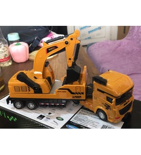 Oyuncak Koleksiyon İş makinaları Kamyon Ekskavatör 25 cm 