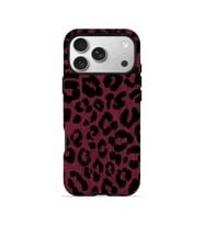iPhone 17 Pro Vorian Çift Katmanlı Fuşya Leopar Kılıf