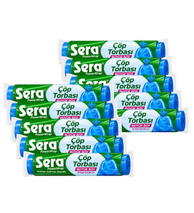 Sera Çöp Torbası Büyük Boy 10 lu 65x80 cm x 10 Adet
