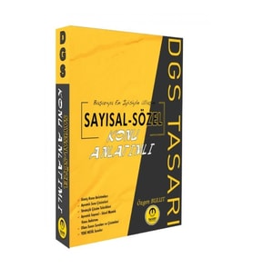 Tasarı DGS Sayısal Sözel Yetenek Konu Anlatımı Tek Kitap