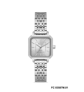 Ferrucci FC03587M.01 Gümüş Renk Köşeli 24 mm Kadın Kol Saati-F704