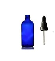 50ml mavi cam damlalıklı, 12 adet, Siyah Kapak, Ecza şişesi, Damlalıklı şişe, propolis şişesi, damlatmalı şişe, saç serum şişesi, ecza şişesi