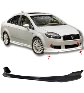 Fiat Linea Ön Ek Plastik Siyah karlık-ön-ek-bodykit 2007 2008 2009 2010 2011 2012 Makyajsız Kasa