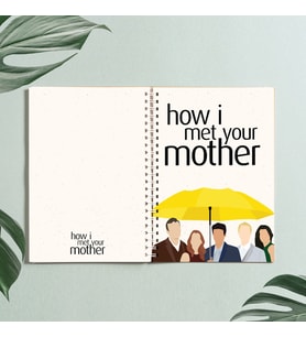 How I Met Your Mother Defter Tasarım Spiralli A5 96 Yaprak Çizgisiz Defter PYTKDT0287