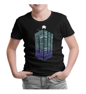 Doctor Who - Bow Ties Siyah Çocuk Tshirt