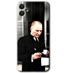 Galaxy A05 Kılıf HD Desen Baskılı Kılıf - Atatürk Türk Kahvesi