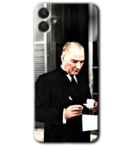 Galaxy A05 Kılıf HD Desen Baskılı Kılıf - Atatürk Türk Kahvesi