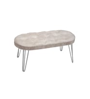 Zem Louca Bench Kırık Beyaz Silver