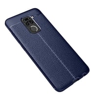 Xiaomi Redmi Note 9 Kılıf Pu-Deri Leather Pu Serisi Esnek Soft Ultra Protection (Lacivert)