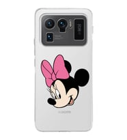 Xiaomi Mi 11 Ultra Uyumlu Kamera Korumalı Kapak Minnie Mouse Tasarımlı Şeffaf Silikon Kılıf