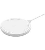 Belkin BoostCharge 10 W, iPhone 15, 14, 13, 12, SE, 11, XS, XR, X,8, Samsung Galaxy, Google Pixel uyumlu Hızlı Kablosuz Şarj Cihazı, Beyaz Teşhir