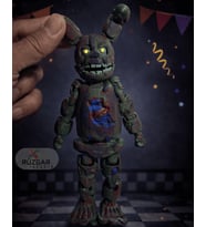 Fnaf Five Nights at Freddy's Springtrap 2 Fnaf Eklemli Oyuncak William Afton Silüeti (Gri Yeşil)