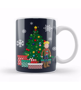 Gary Goodspeed Around The Christmas Tree Final Space Kupa Bardak Porselen