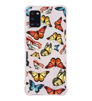 PrintiFy Samsung Galaxy A31 Uyumlu Water Color 2 Baskılı Şeffaf Köşe Korumalı Antişok Kılıf