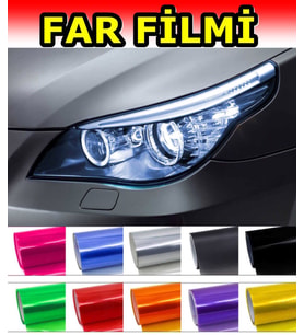 NKT GROUP Sarı Far Stop Filmi Folyosu Kaplama Şeffaf Dayanıklı Kaliteli 1 Metre