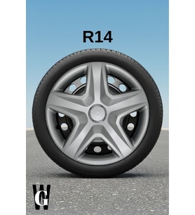Suziki SX4 14 İnç Jant Kapağı (4 ADET) Gri G103