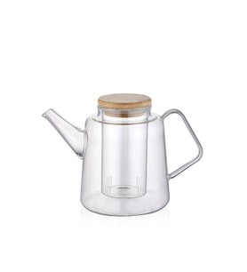 The Mia Bambu Kapaklı Süzgeçli Demlik 800 ml SSE0021