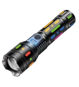 Powermaster PM-25120 Çok Fonksiyonlu Teleskopik Zoom - 5 Modlu Şarjlı El Feneri