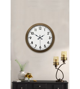 36 Cm Eskitme Metal Standart Duvar Saati