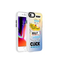Apple iPhone SE 2020 Uyumlu Kılıf Desenli Zore Dragon Sert Kapak (Çok Renkli)