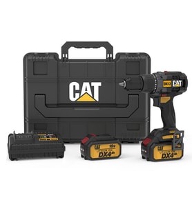 CAT DX12.2 18Volt/4.0Ah Li-ion Çift Akülü Kömürsüz Profesyonel Şarjlı Darbeli Matkap