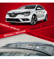 Renault Megane 4 Sedan Kasa Uyumlu Yarasa Bagaj Üstü Spoiler Piano Black