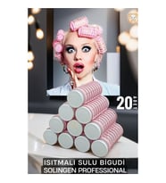 Isıtmalı Sulu Bigudi 2.5 cm 20 Adet Solingen Professional