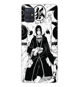 Samsung Galaxy A51 Uyumlu Itachi Uchiha Tasarımlı Şeffaf Telefon Kılıfı