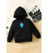 Çocuk Su Baskılı Sweatshirt (Siyah)
