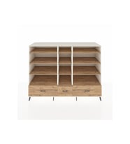 Kronos Dolap 12 Raflı 3 Çekmeceli  220x59x163 Aytaşı-Çam