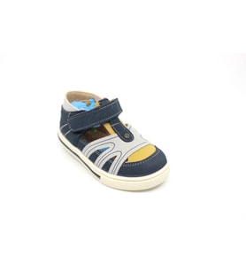 Erkek Bebek Ortopedik Sandalet Ayakkabı ŞirinBebe 2642 (Mavi)