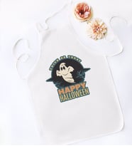 BK Gift Happy Halloween Tasarımlı Beyaz Mutfak Önlüğü-7