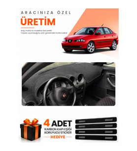 SEAT CORDOBA (2001-2008) Uyumlu Torpido Koruma Örtüsü Oto Kılıfı - Siyah