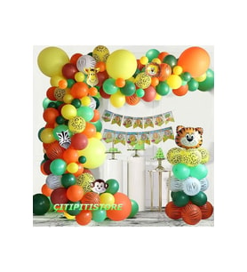 Çıtıpıtıstore Safari Doğum Günü Lüks Balon Set