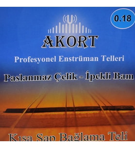 AKORT BAĞLAMA TELİ KISA SAP (0,18)