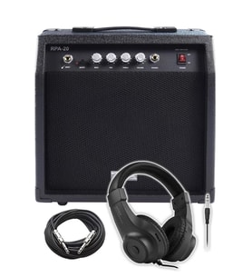 Midex RPA-20BK-HD Bas Gitar Amfisi 20 Watt (Kulaklık ve Jak Kablosu Dahil)