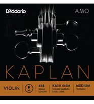 Daddario KA311 Keman Tek Tel  Kaplan Amo (SOL-G), 4/4