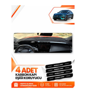 PEUGEOT 408 (2022-2026) Uyumlu Ön Torpido Koruma Kılıfı Halısı - Siyah